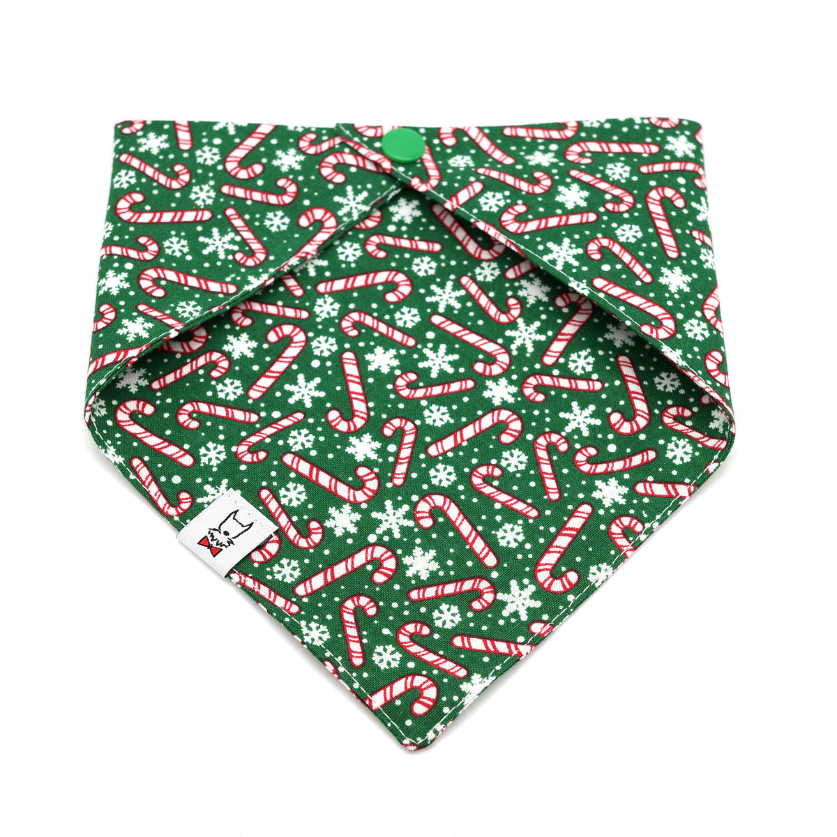 Candy Cane Dog Bandana 