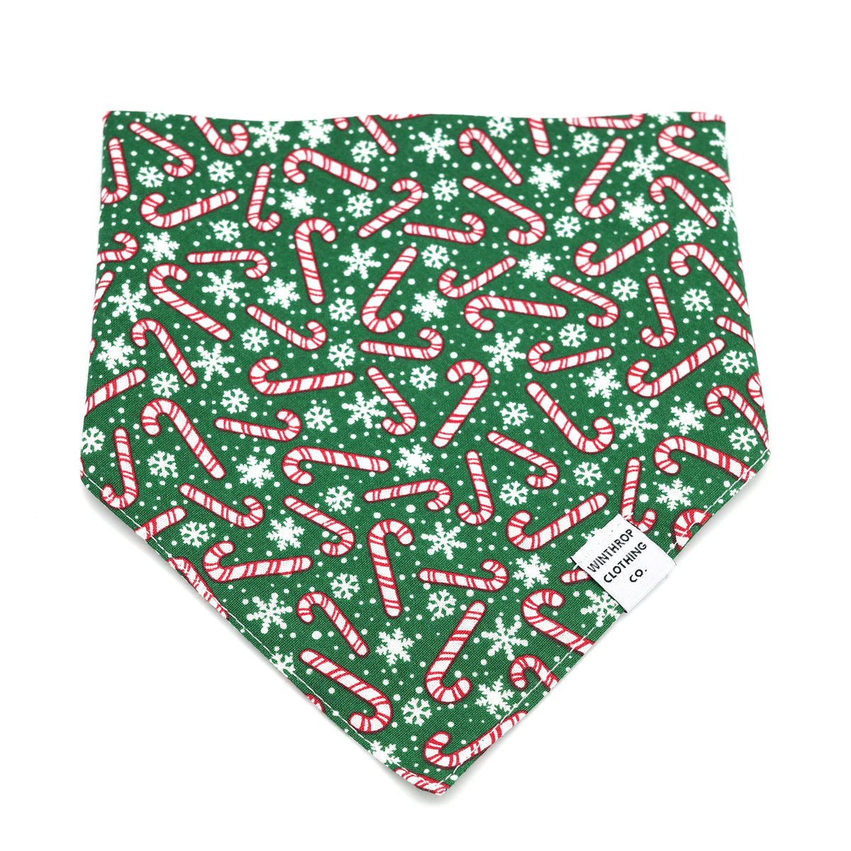 Candy Cane Dog Bandana 