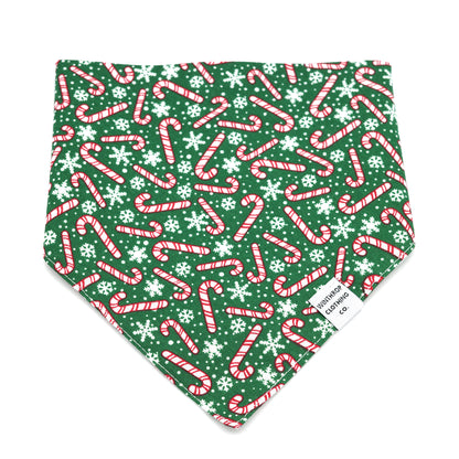 Candy Cane Dog Bandana 