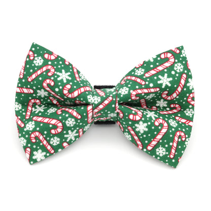 Candy Cane Dog Bow Tie