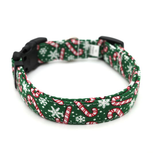 Candy Cane Dog Collar