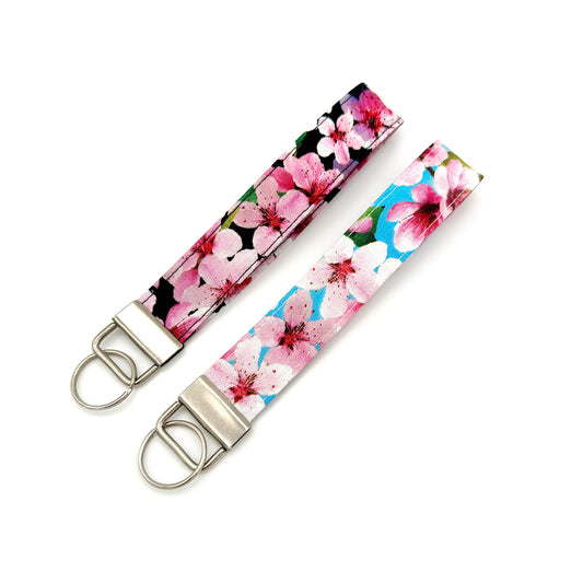 Cherry Blossom Wristlet Keychain