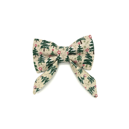 Christmas Tree Sailor Dog Bow