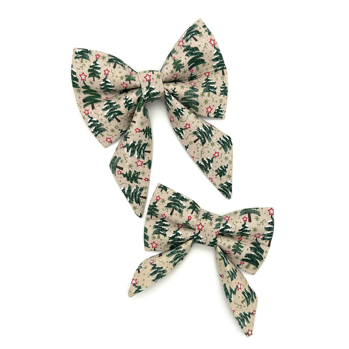 Christmas Tree Sailor Dog Bow