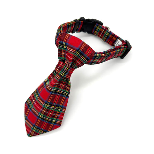 Duncan Plaid Dog Tie and Collar
