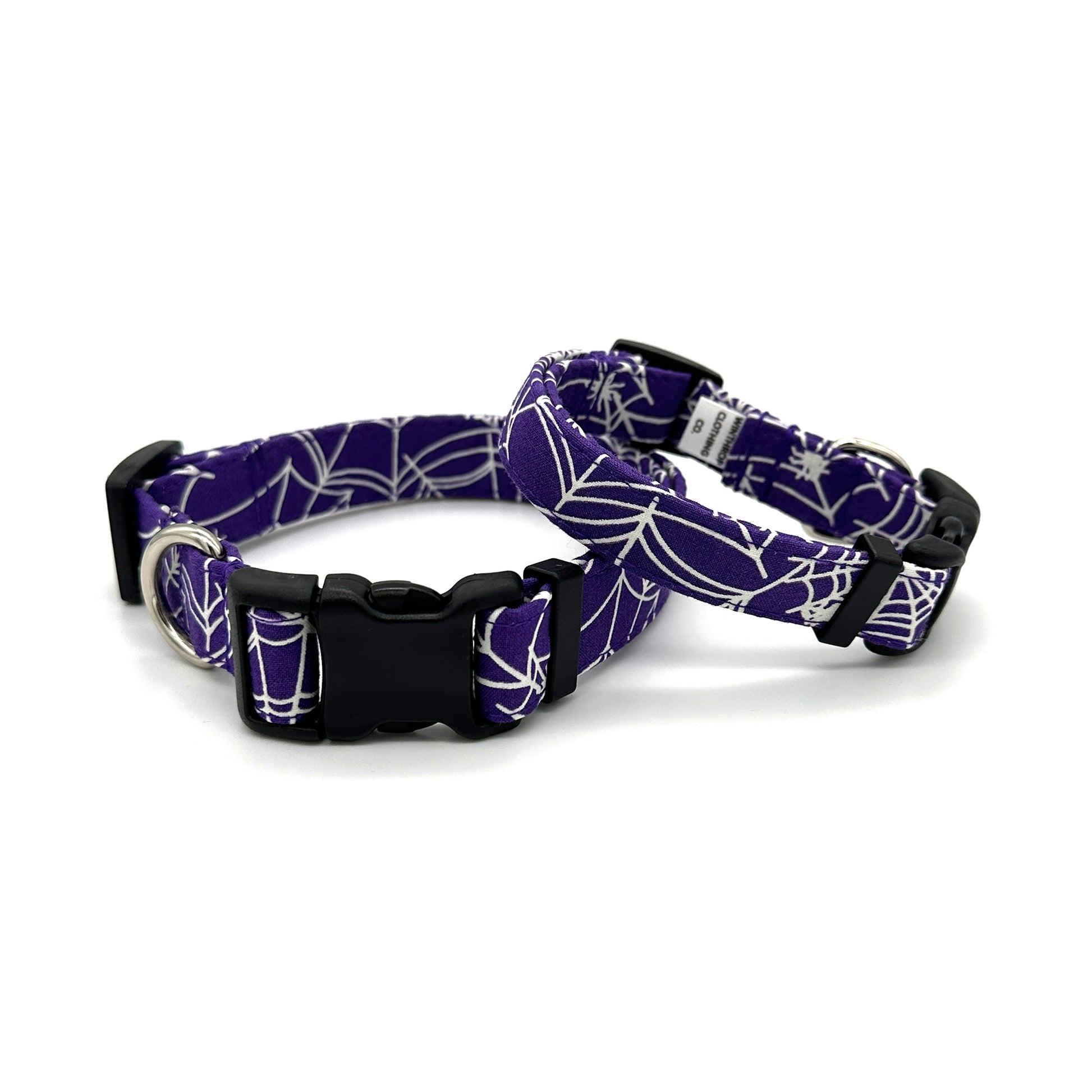 Glow-in-the-Dark Spider Web Dog Collar