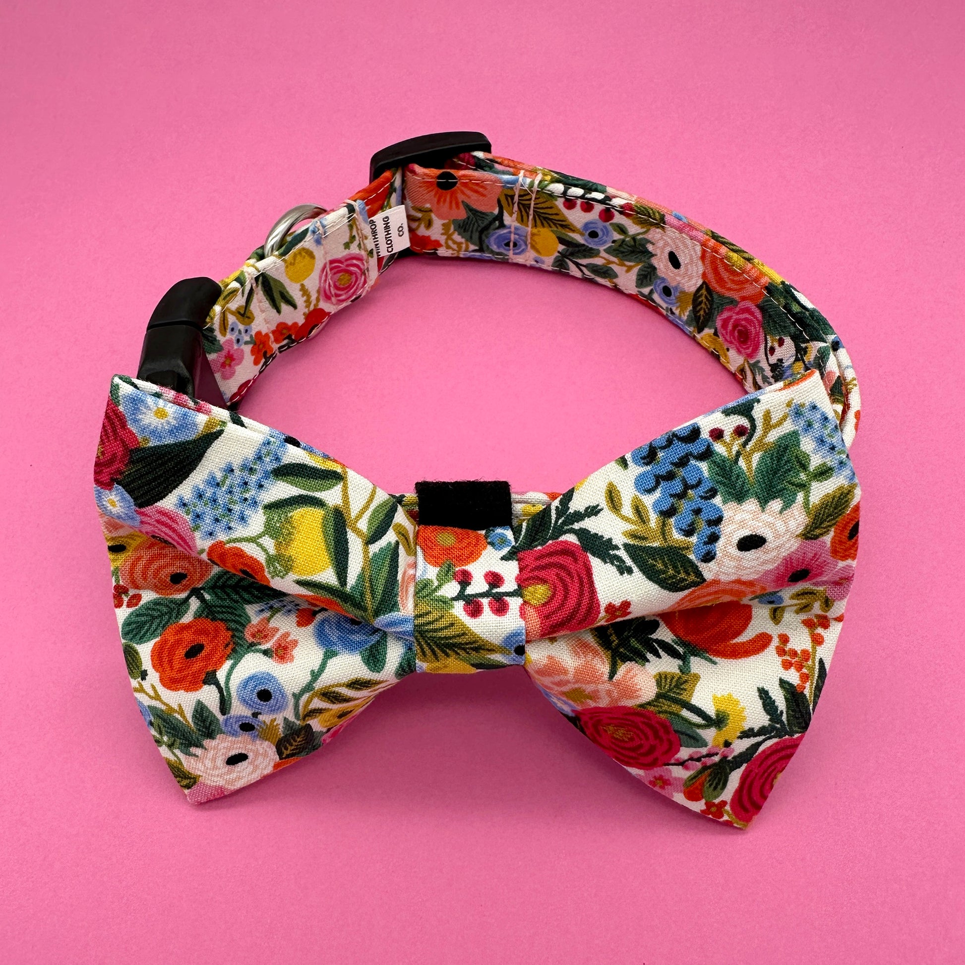 Garden Party Dog Bow Tie and Collar