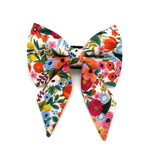 Garden Party Sailor Dog Bow 