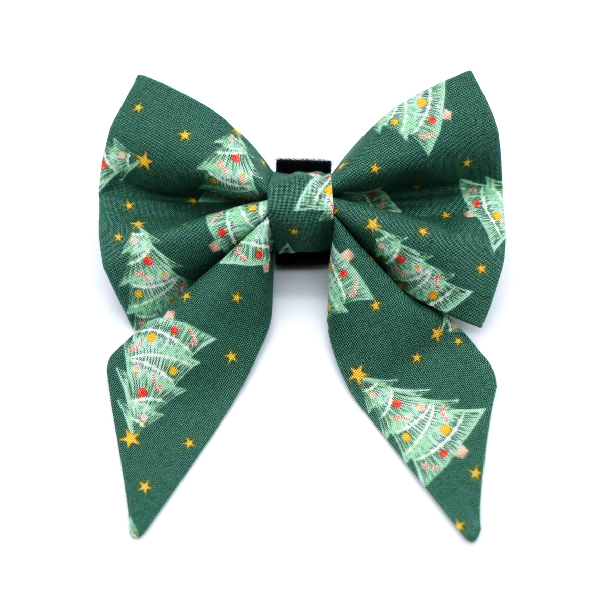 Green Christmas Tree Sailor Dog Bow 