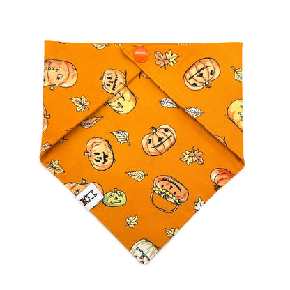 Halloween Pumpkin Dog Bandana