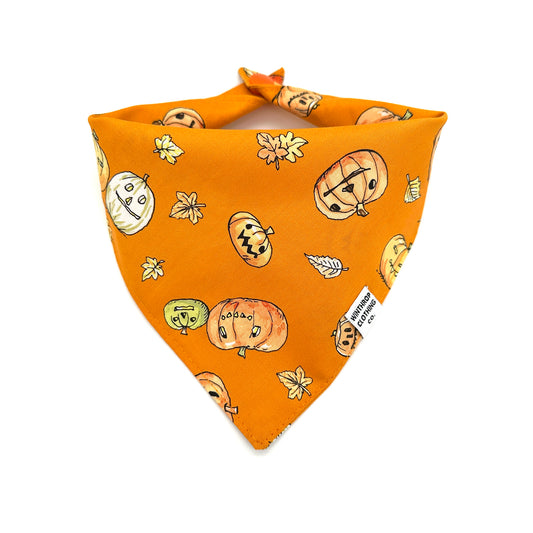Halloween Pumpkin Dog Bandana