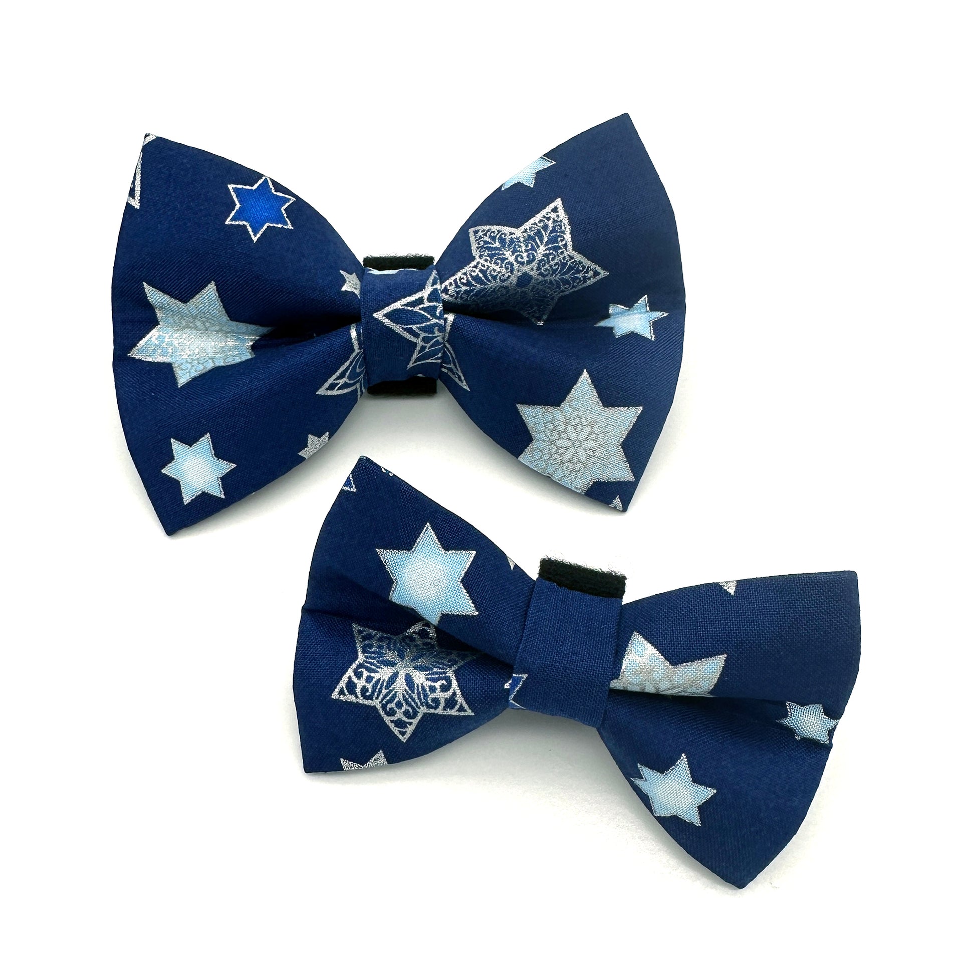 Hanukkah Stars Dog Bow Tie