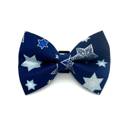 Hanukkah Stars Dog Bow Tie