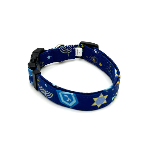 Hanukkah Dreidel Dog Collar