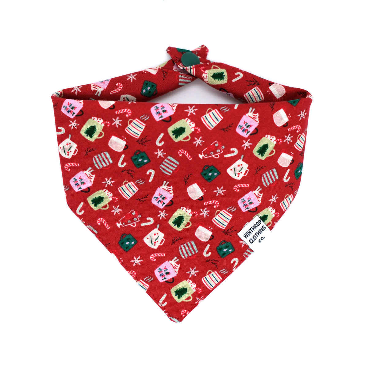 Holiday Mugs Dog Bandana