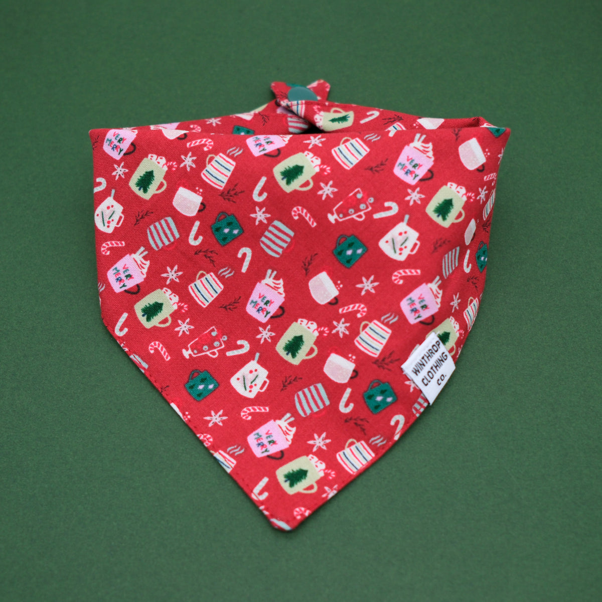 Holiday Mugs Dog Bandana
