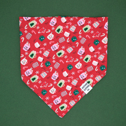 Holiday Mugs Dog Bandana