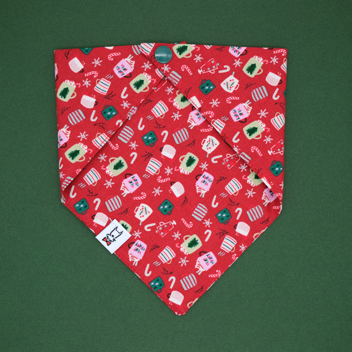 Holiday Mugs Dog Bandana