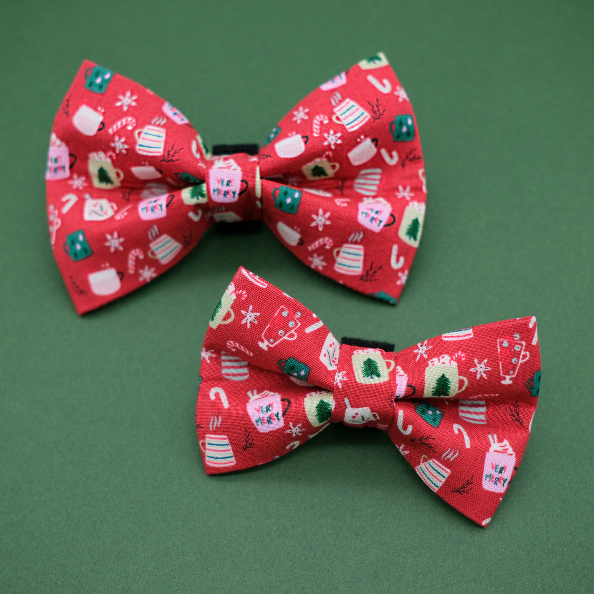 Holiday Mugs Dog Bow Tie