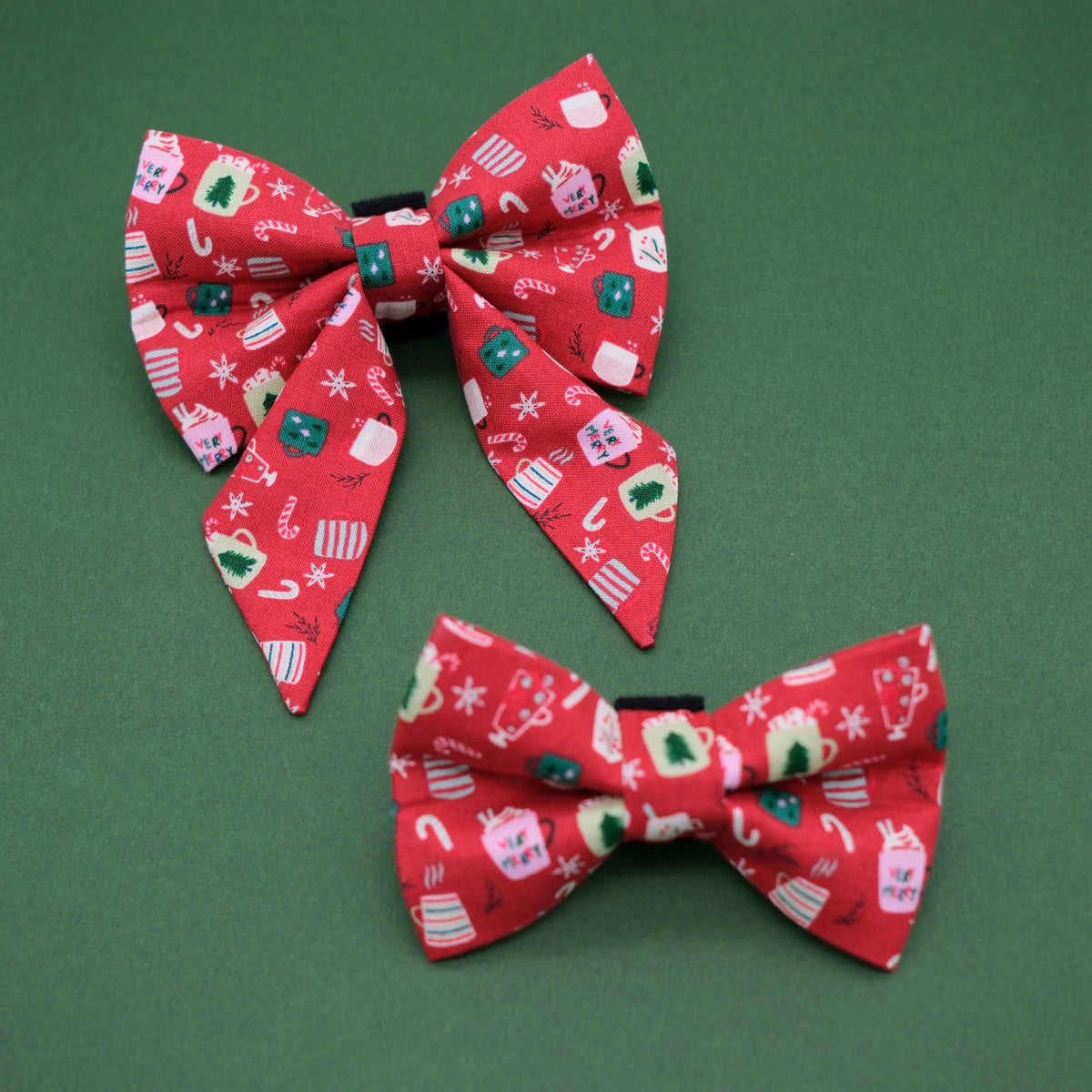 Holiday Mugs Sailor Dog Bows