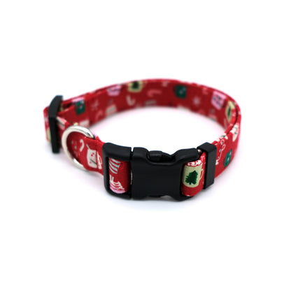 Holiday Mugs Dog Collar 