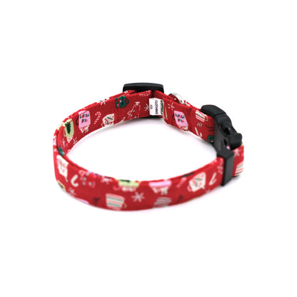 Holiday Mugs Dog Collar 