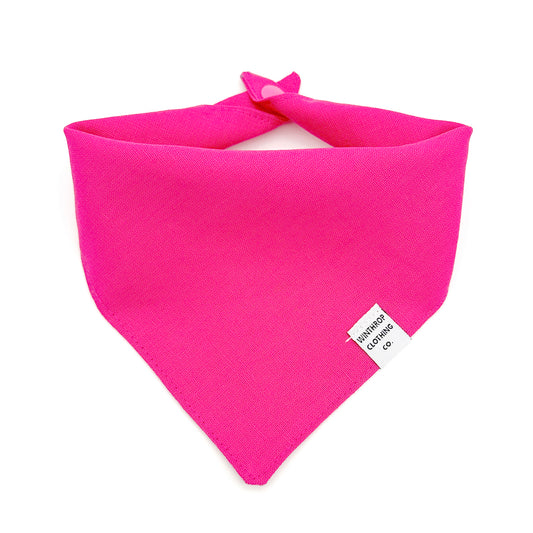 Hot Pink Dog Bandana