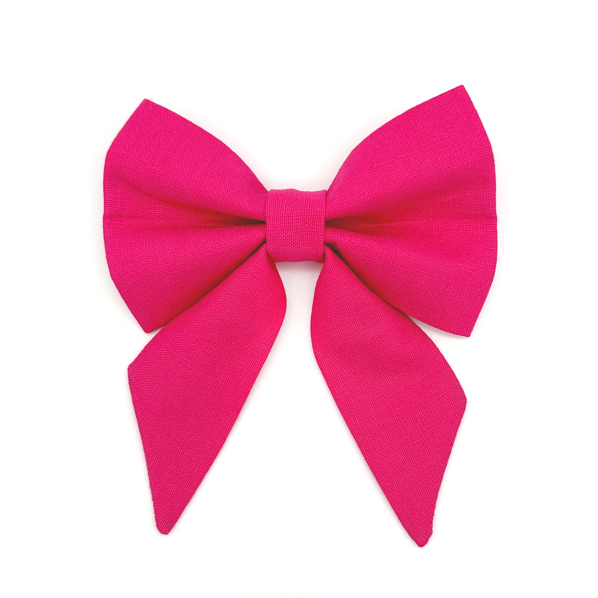 Hot Pink Sailor Dog Bow
