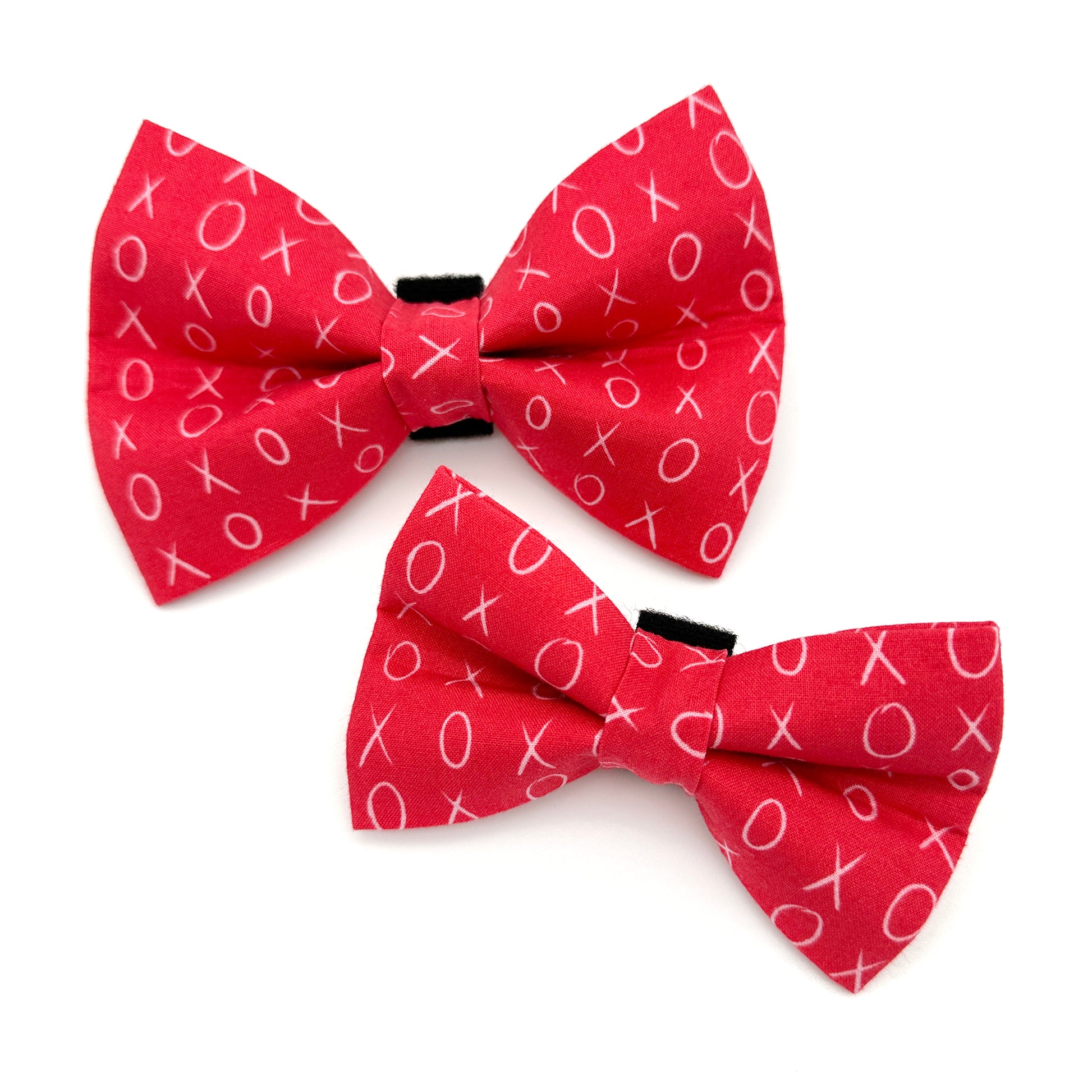 Hugs and Kisses Dog Bow Tie