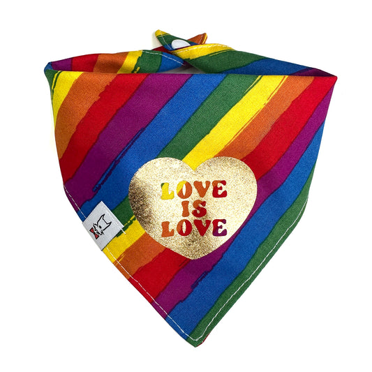 Love is Love Dog Bandana