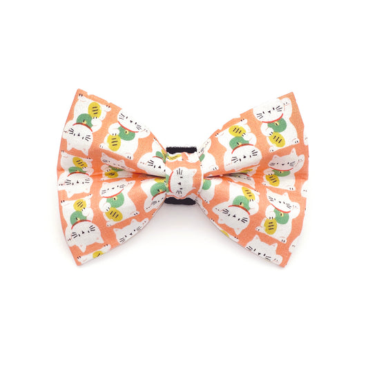 Lucky Cat Dog Bow Tie
