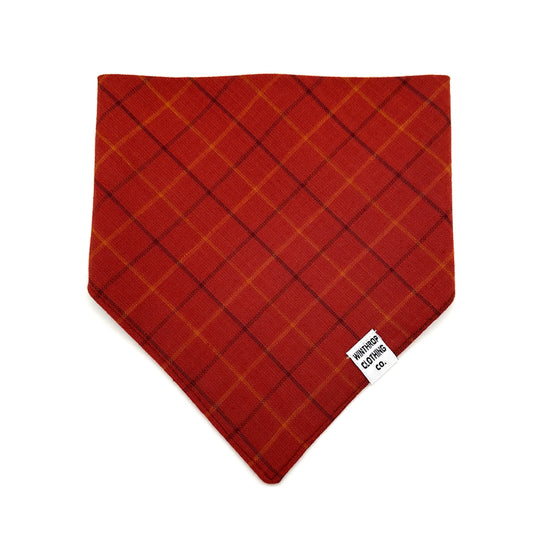 Maple Plaid Dog Bandana