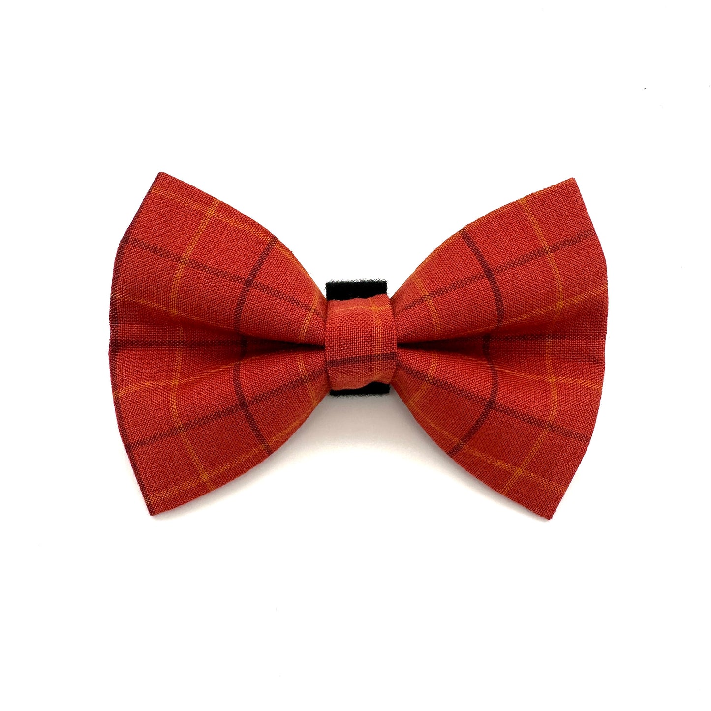 Maple Plaid Dog Bow Tie