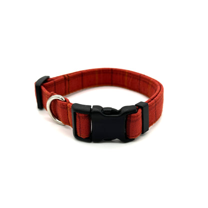Maple Plaid Dog Collar