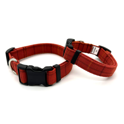 Maple Plaid Dog Collar