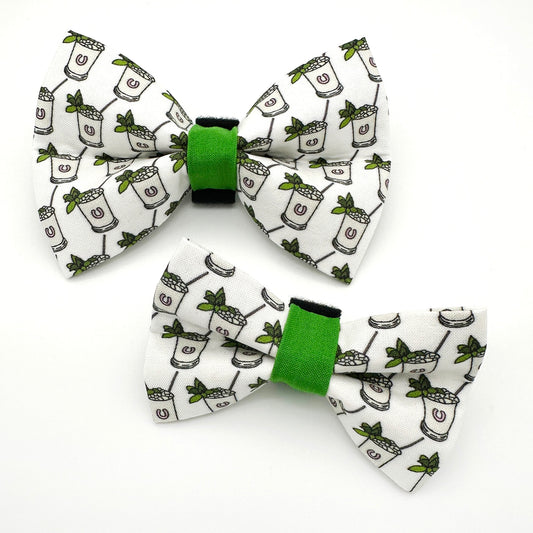 Mint Julep Dog Bow Tie