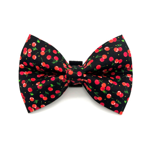 Mon Cheri Cherry Dog Bow Tie