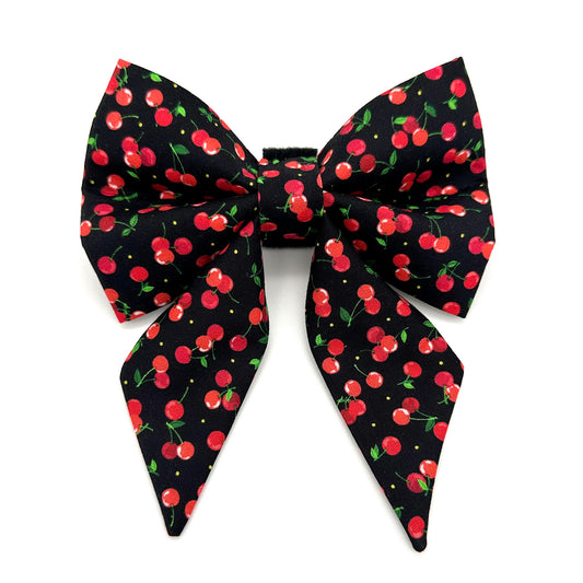 Mon Cheri Cherry Sailor Dog Bow