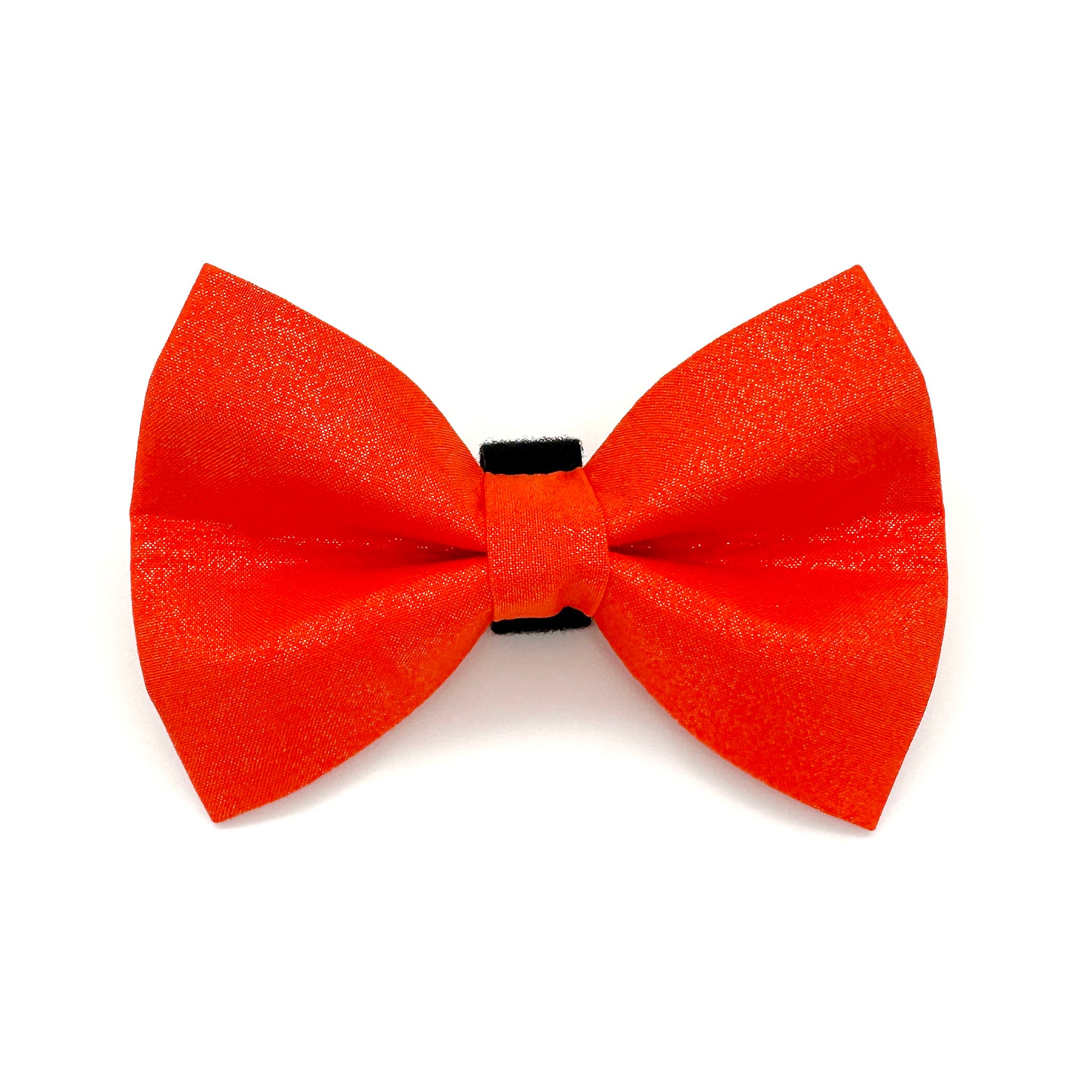Glitter Orange Dog Bow Tie