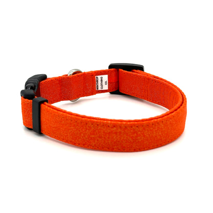 Glitter Orange Dog Collar 