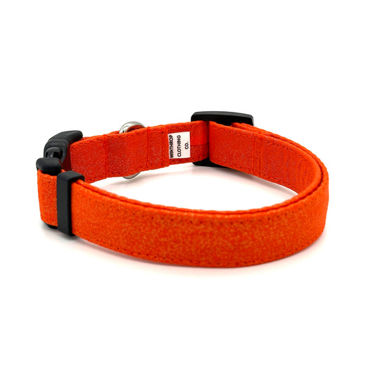 Glitter Orange Dog Collar 
