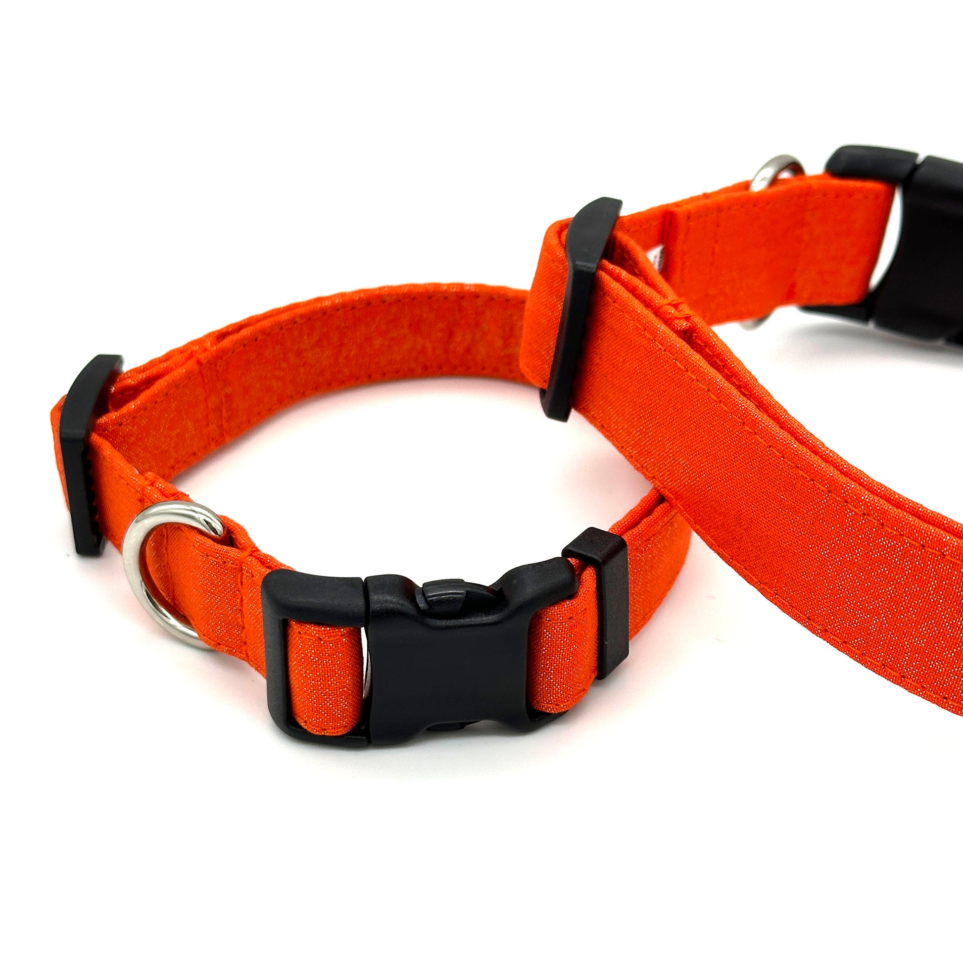 Glitter Orange Dog Collar 