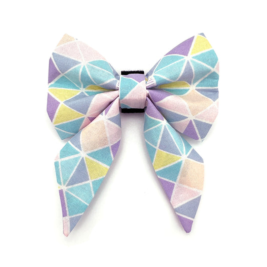 Pastel Easter Sailor Dog Bow