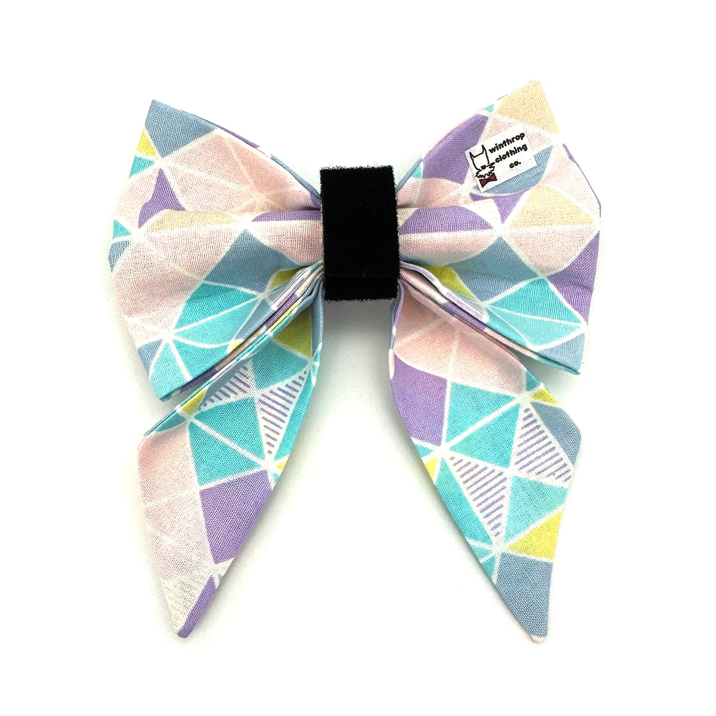 Pastel Easter Sailor Dog Bow