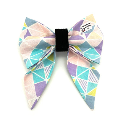 Pastel Easter Sailor Dog Bow