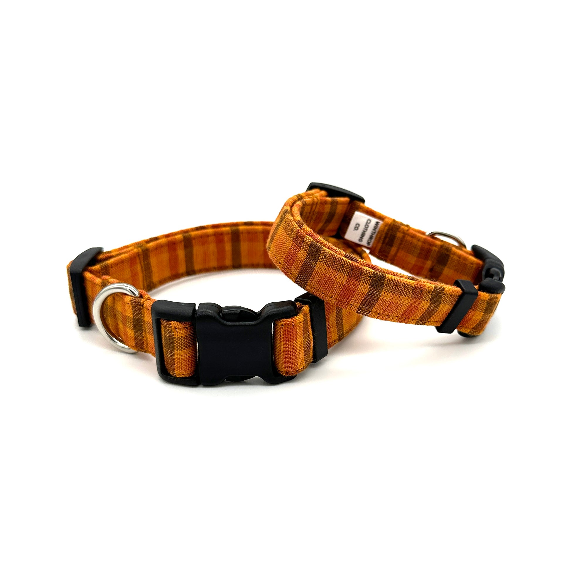 Pumpkin Spice Plaid Dog Collar