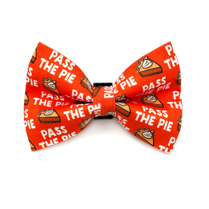 Pass The Pie Dog Bow Tie