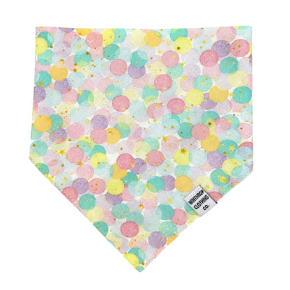 Pastel Confetti Birthday Dog Bandana