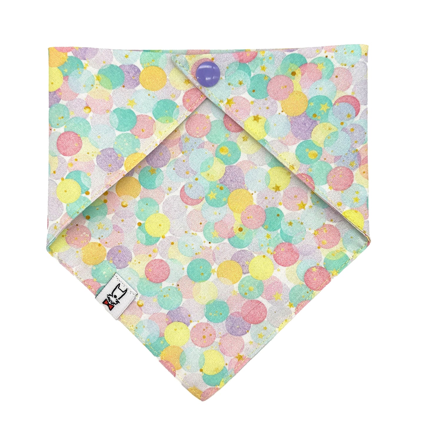 Pastel Confetti Birthday Dog Bandana