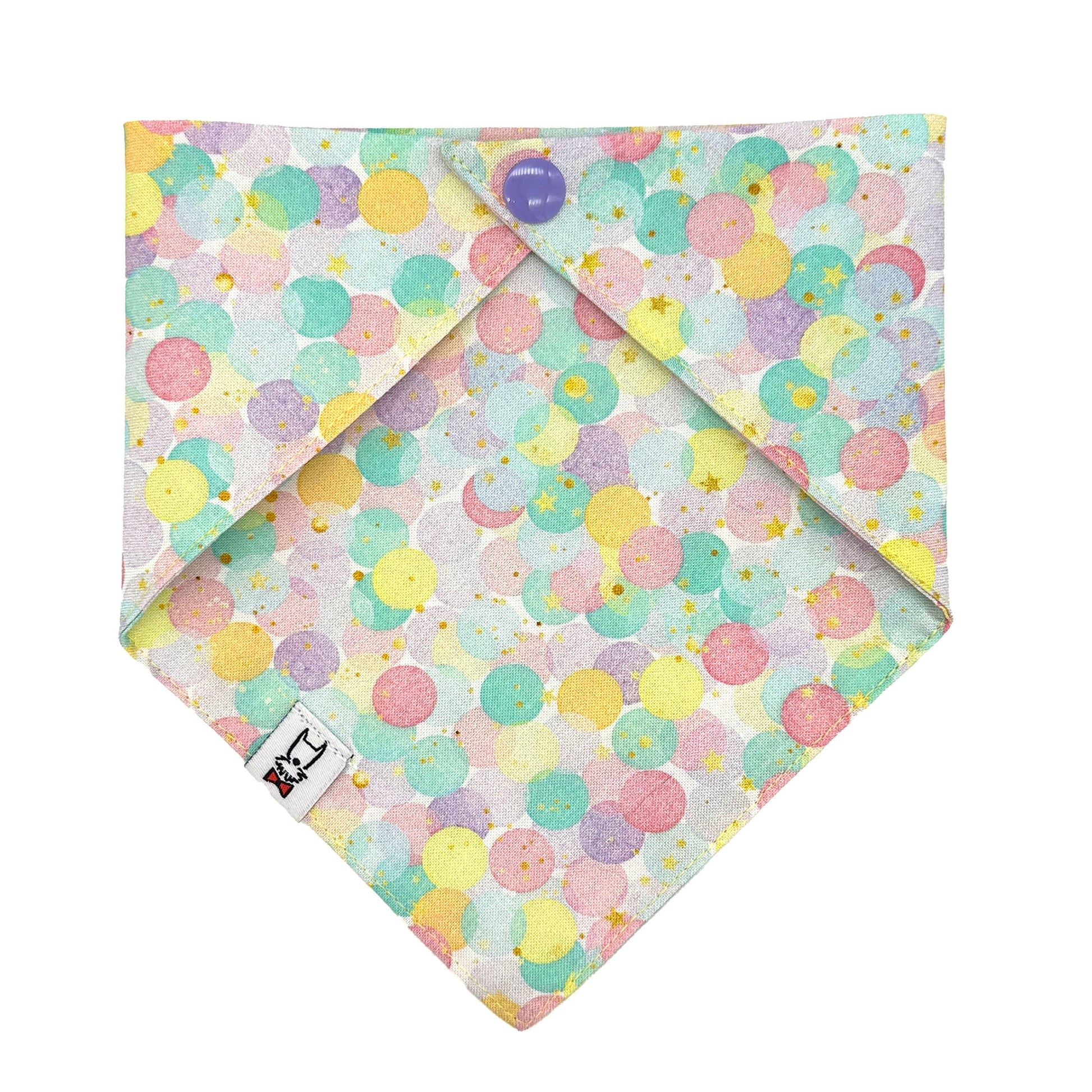Pastel Confetti Birthday Dog Bandana